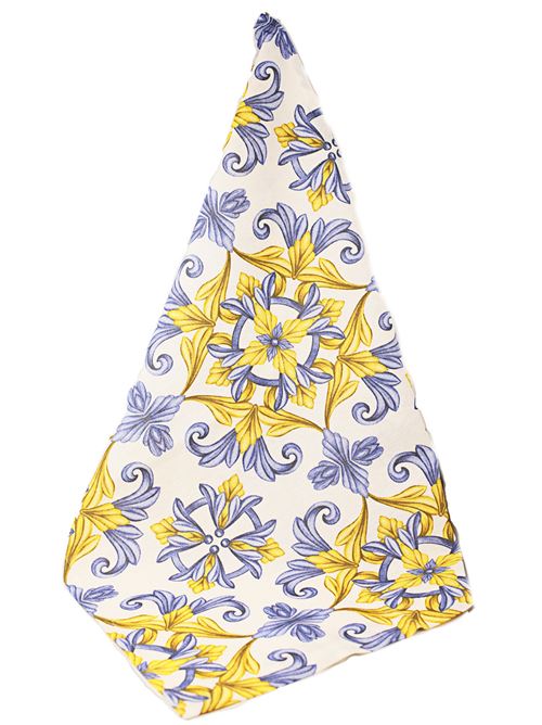 canovaccio con maioliche Capri Me | STROGRE1BLUGIALLO